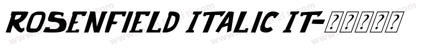 Rosenfield Italic It字体转换